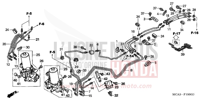 VALVE CONTROLE PROPORTIONNEL de Gold Wing NOIR (NH1) 2001